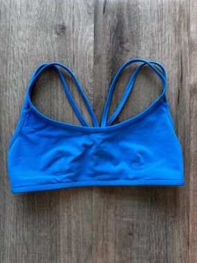 Lululemon Bright Blue Strappy Sports Bra 8